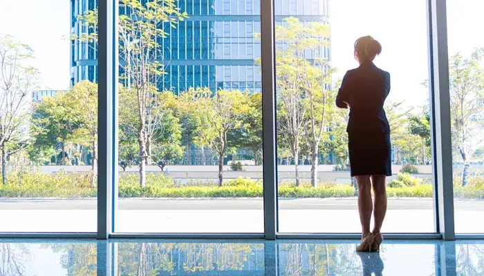 People in office talking