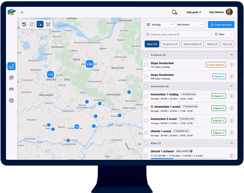 Routigo map