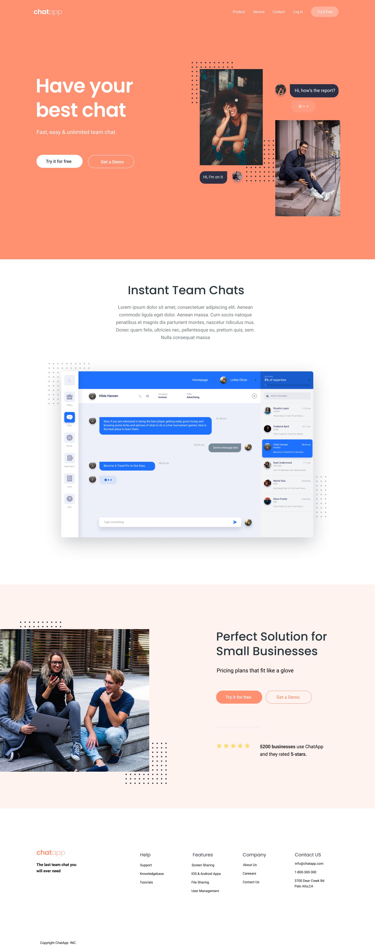 A screenshot of web page