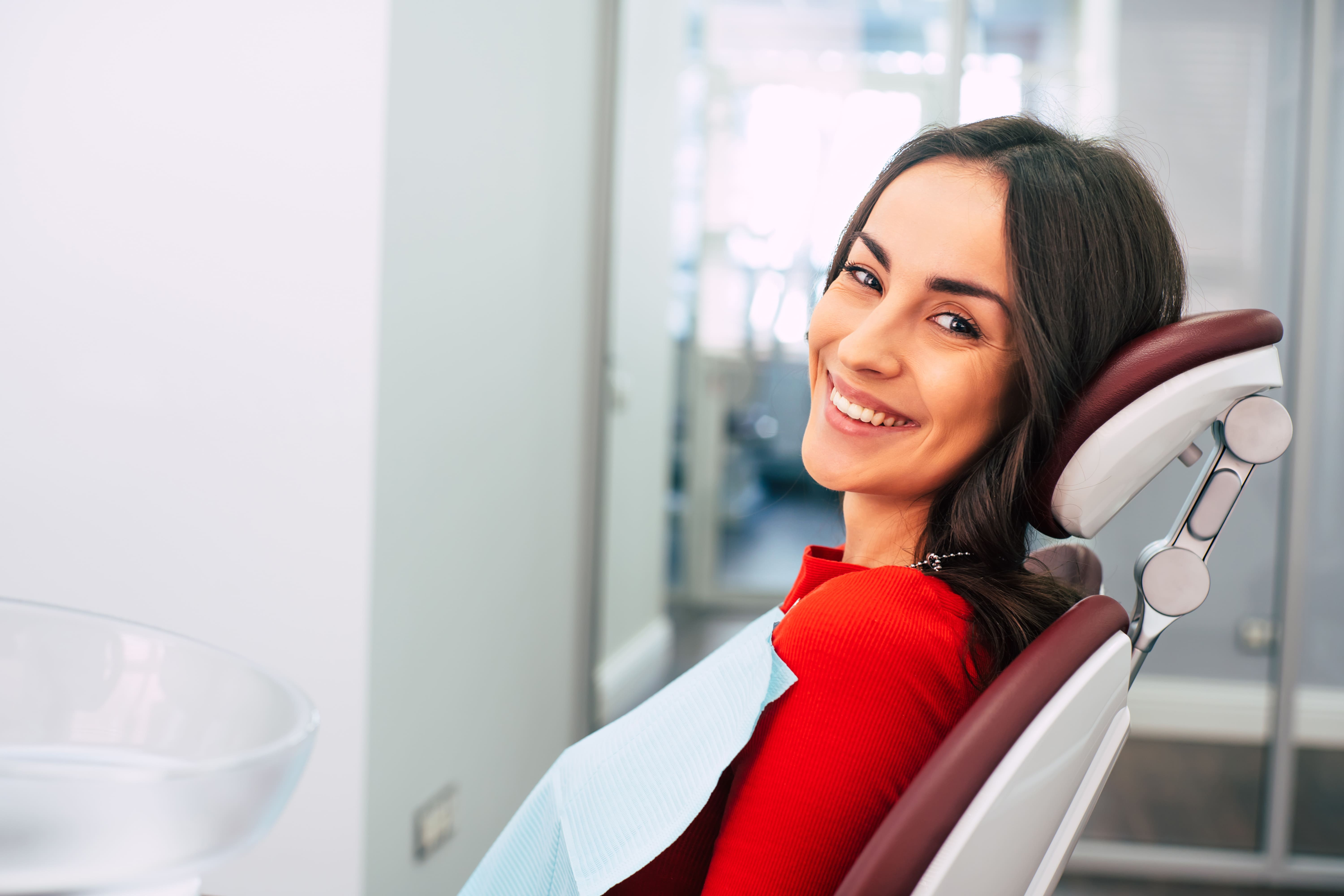 Dentist with patient
