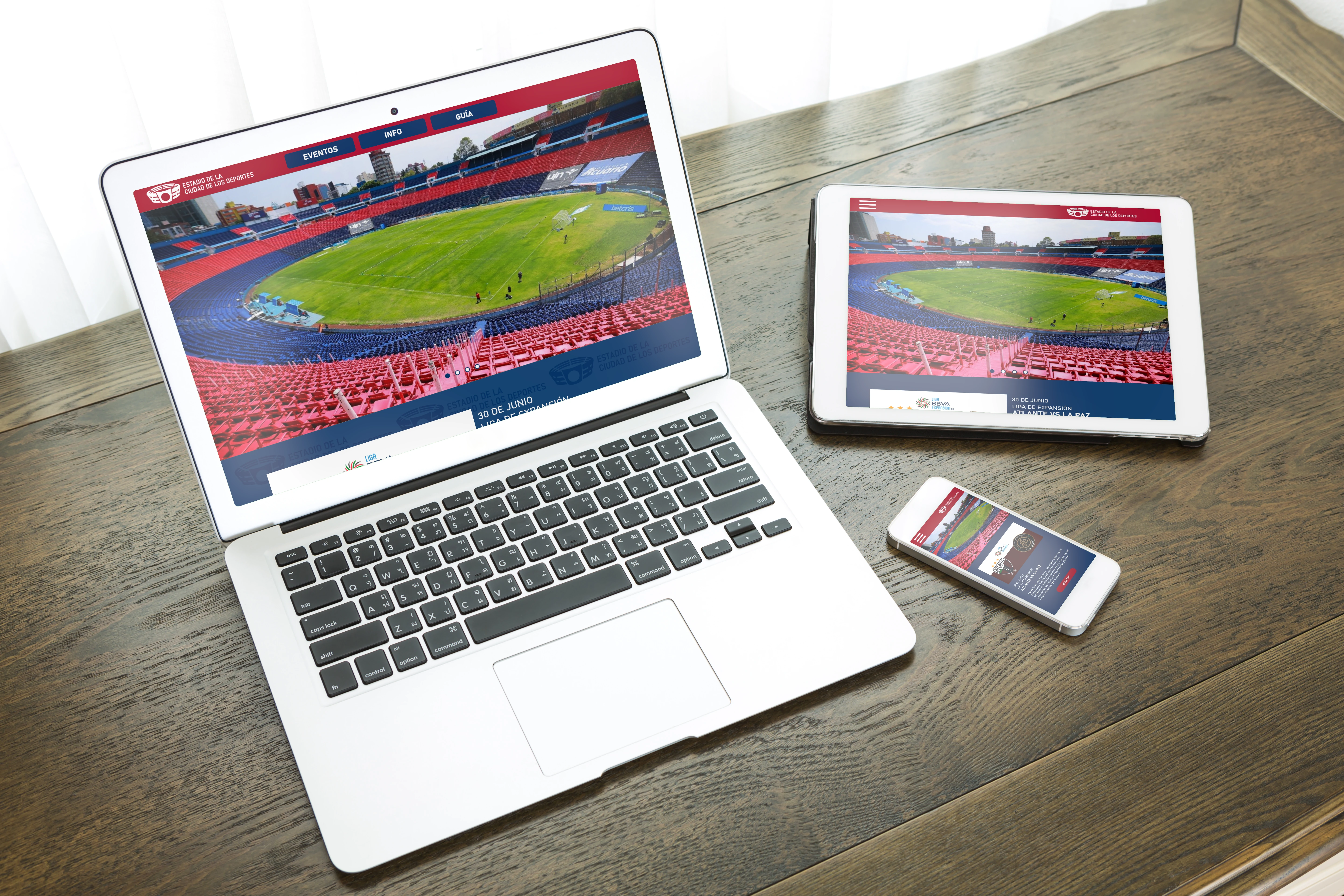 Construcción de flujo web para compra de boletos del Estadio de la Ciudad de los Deportes en la Ciudad de México.