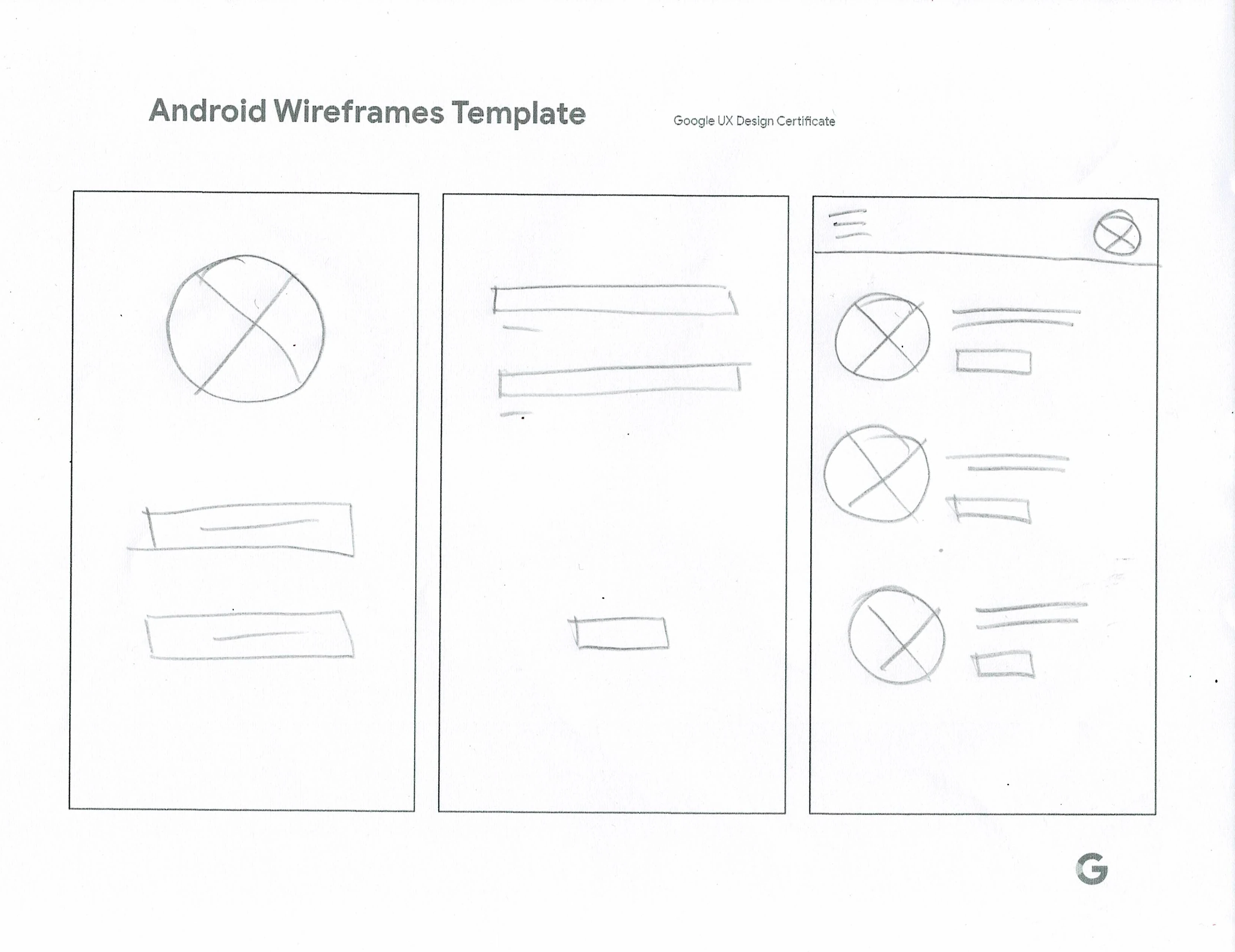 Boceto hecho a mano de los esquemas de página en papel.