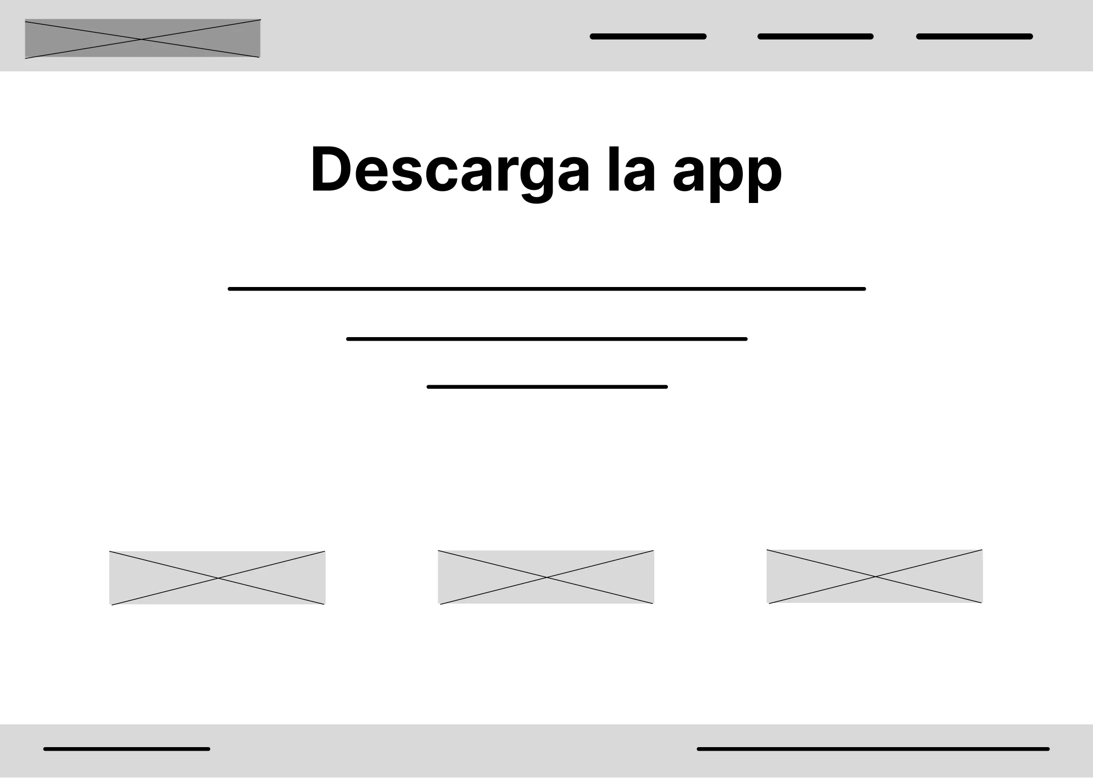 Esquema de página digital de la página de descarga de MediHome.