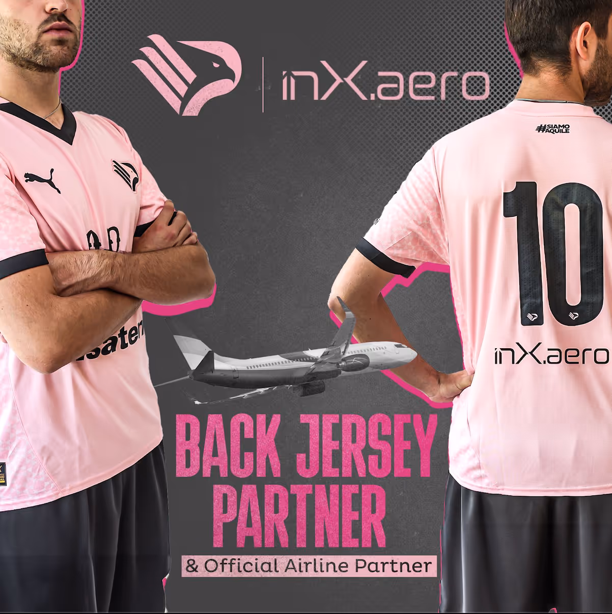 inX Aero collaborate with Palermo FC