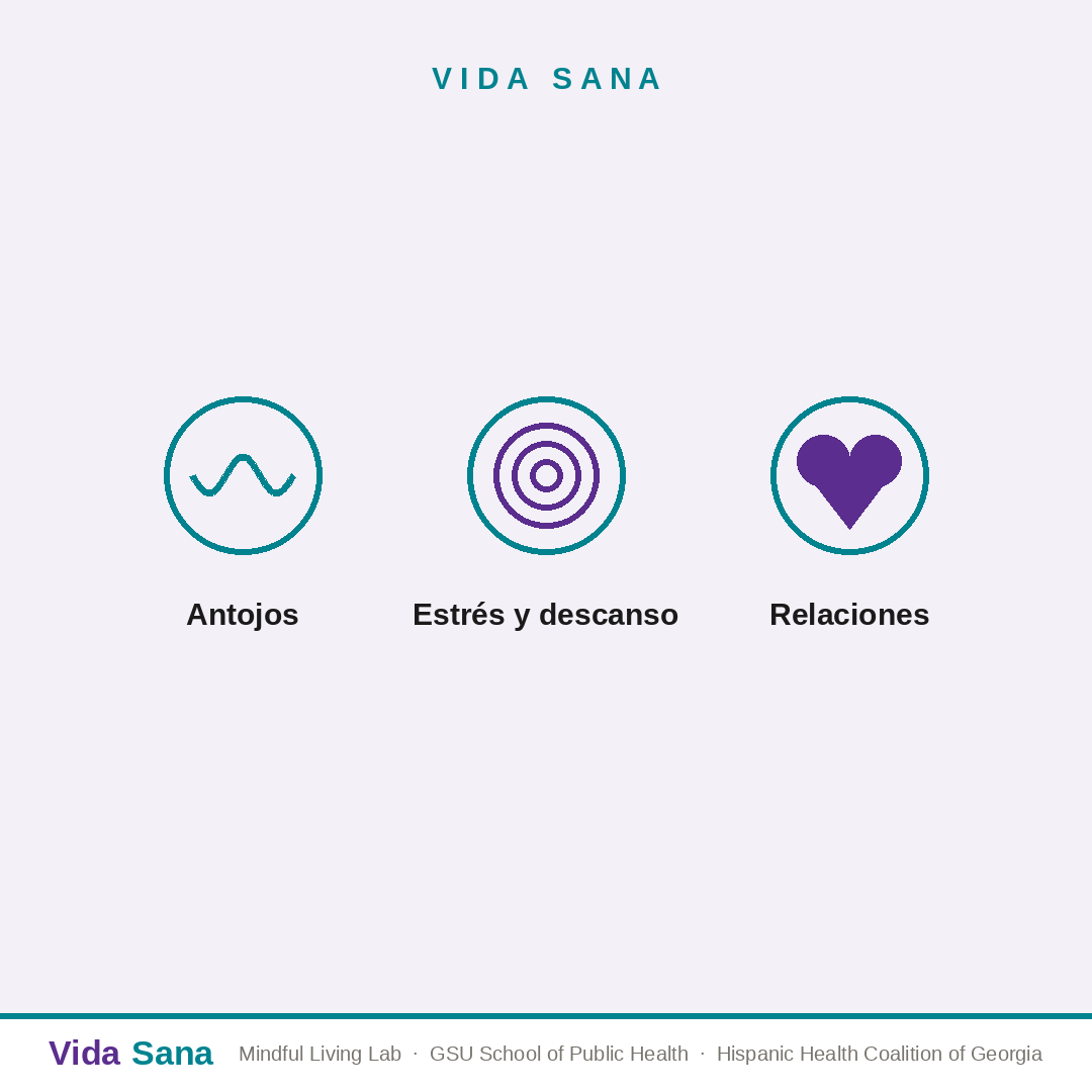 Vida Sana: prácticas de atención consciente para el estrés, los antojos y el bienestar emocional