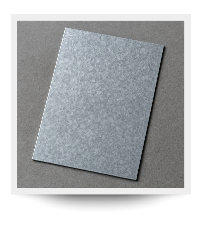 Lámina galvanizada con recubrimiento de zinc