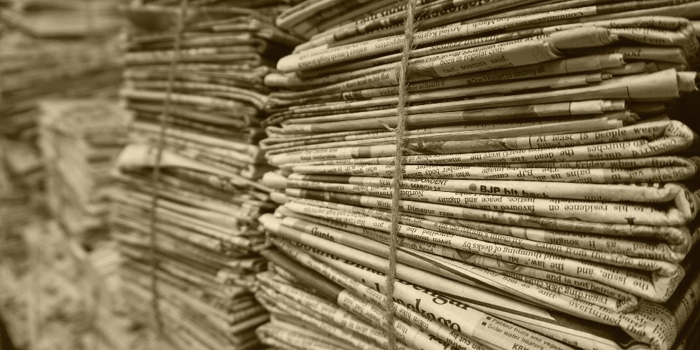 newspaper bundle