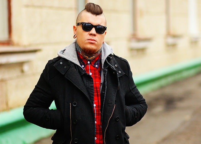 projecting a tough personality