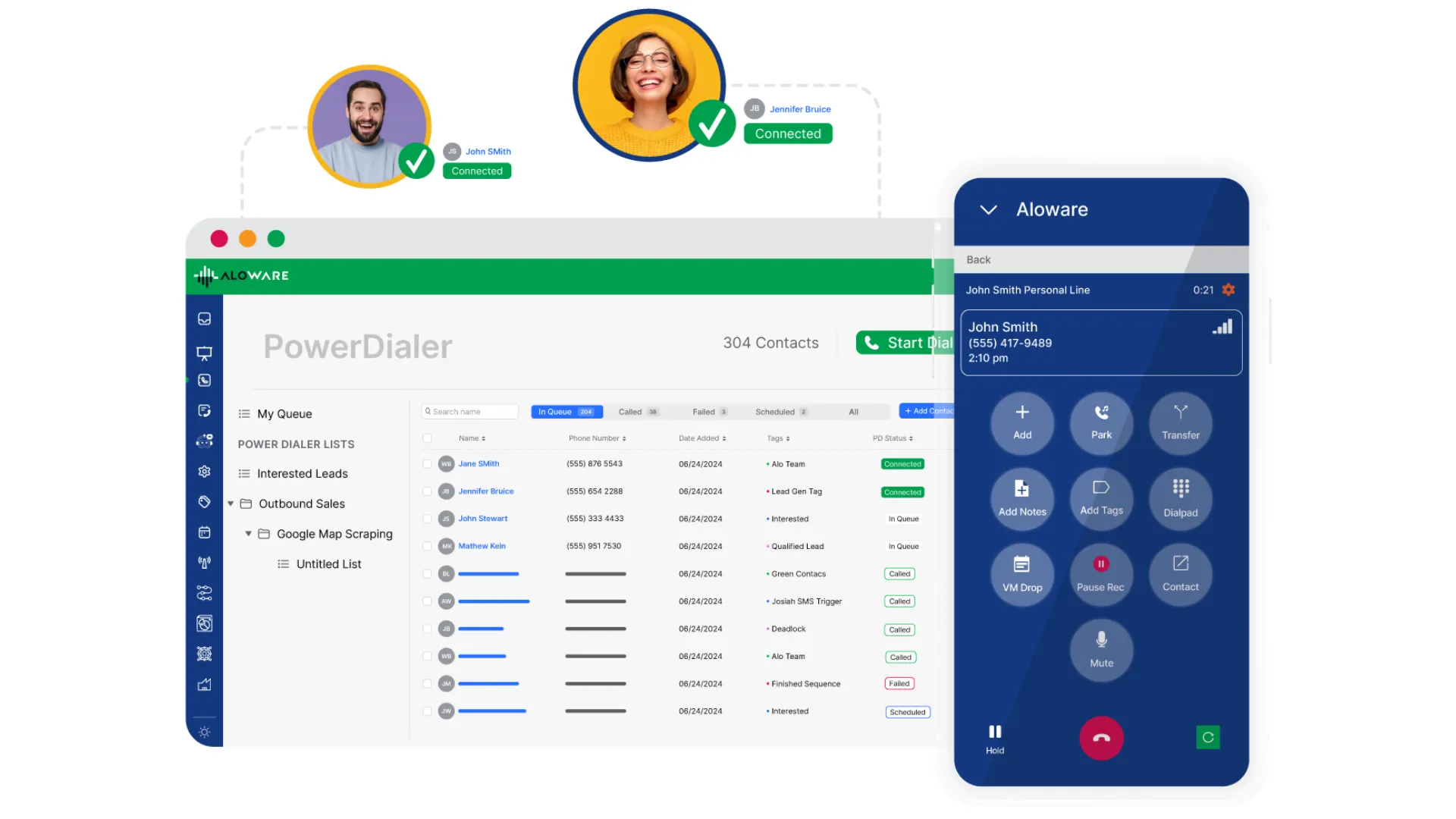 Aloware: Best for Teams Seeking Unlimited Communication and Built In Coaching