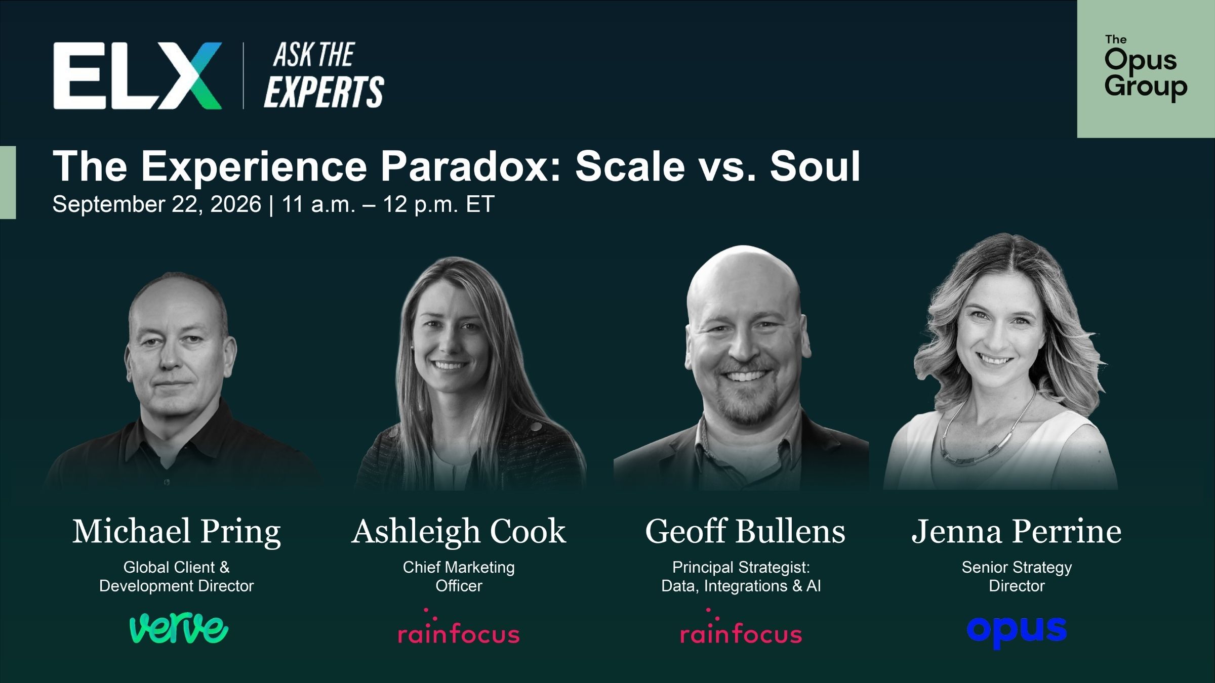 The Opus Group to Lead ELX “Ask the Expert” Session