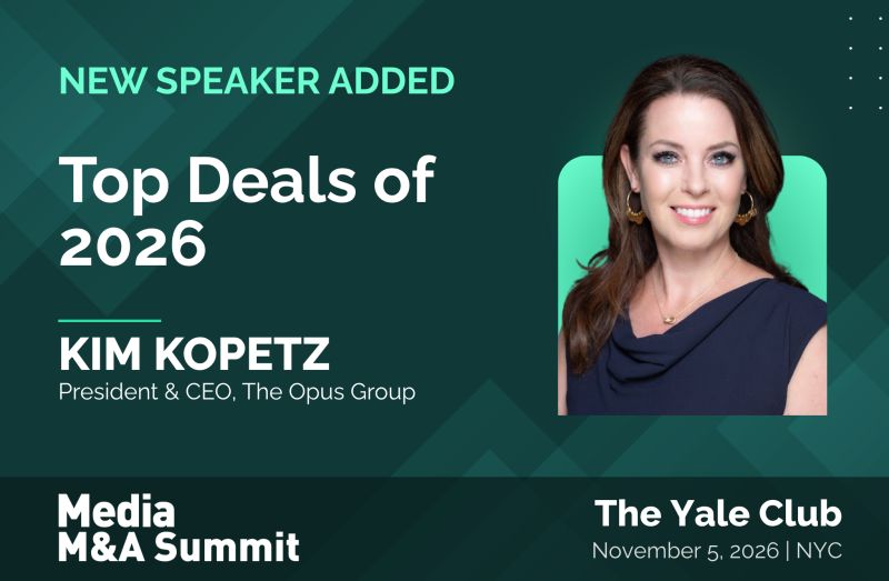 Kim Kopetz Speaking at SIIA Media M&A Summit