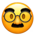 smile in glasses with mustache