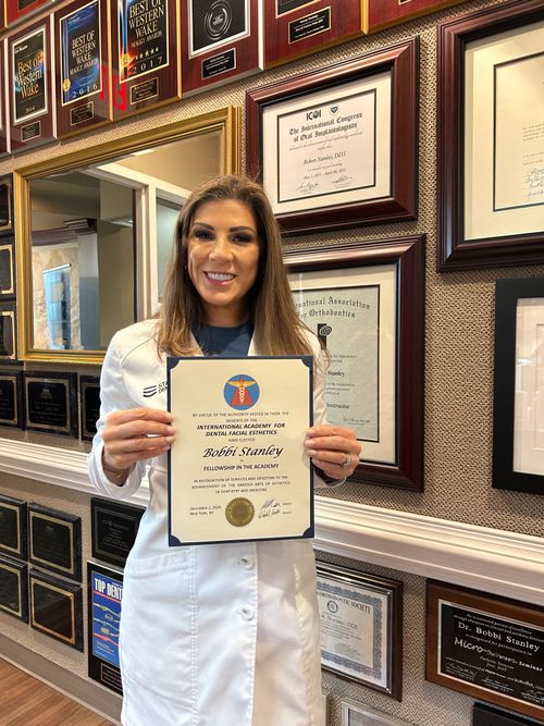 Celebrating Dr. Bobbi Stanley: Honored as a Fellow in the International Academy for Dental-Facial Esthetics (FIADFE)