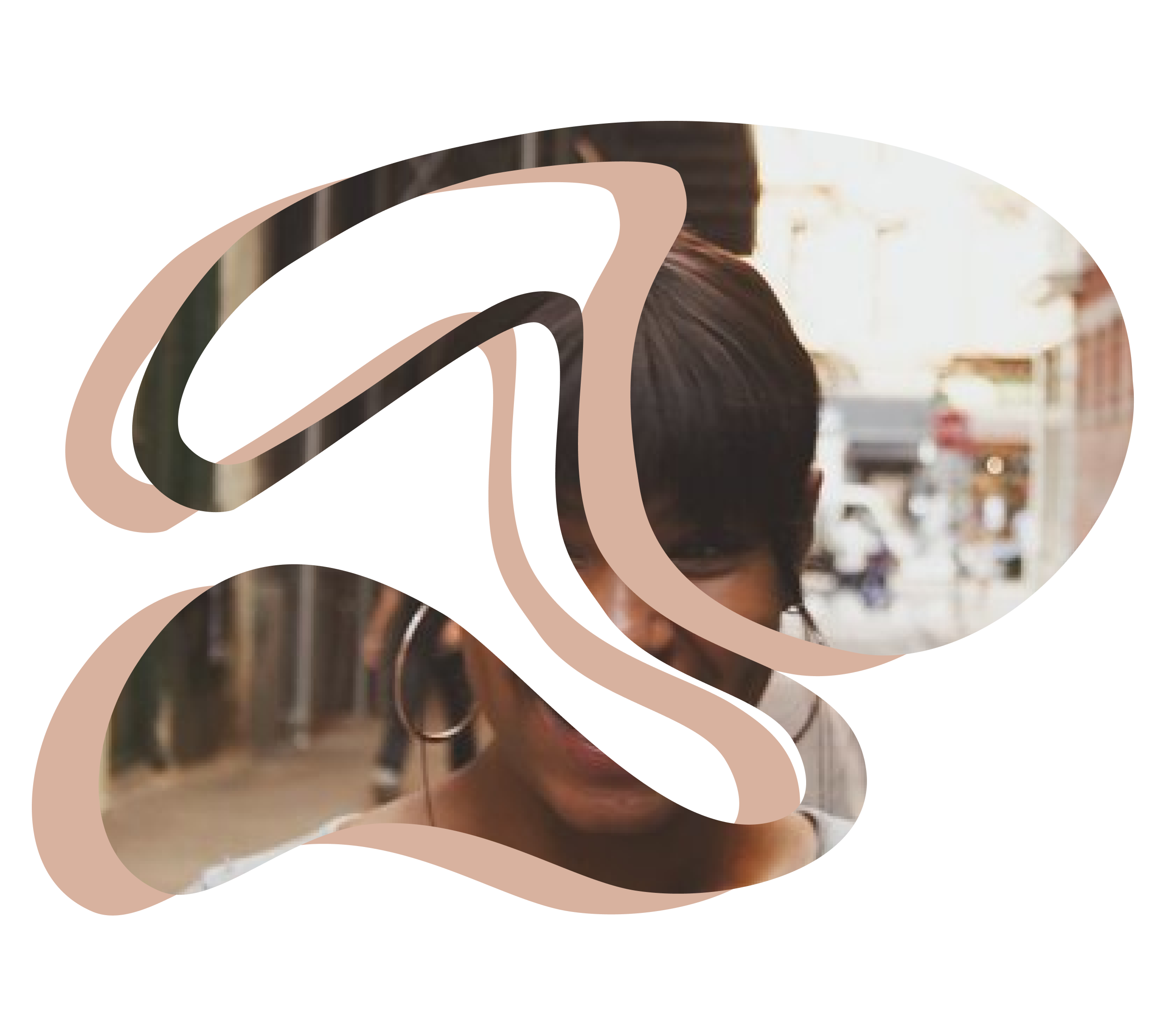 African American with brown hair smiling 