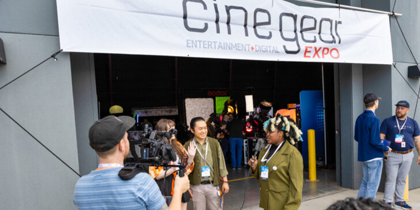 Reporter at Cine Gear Expo