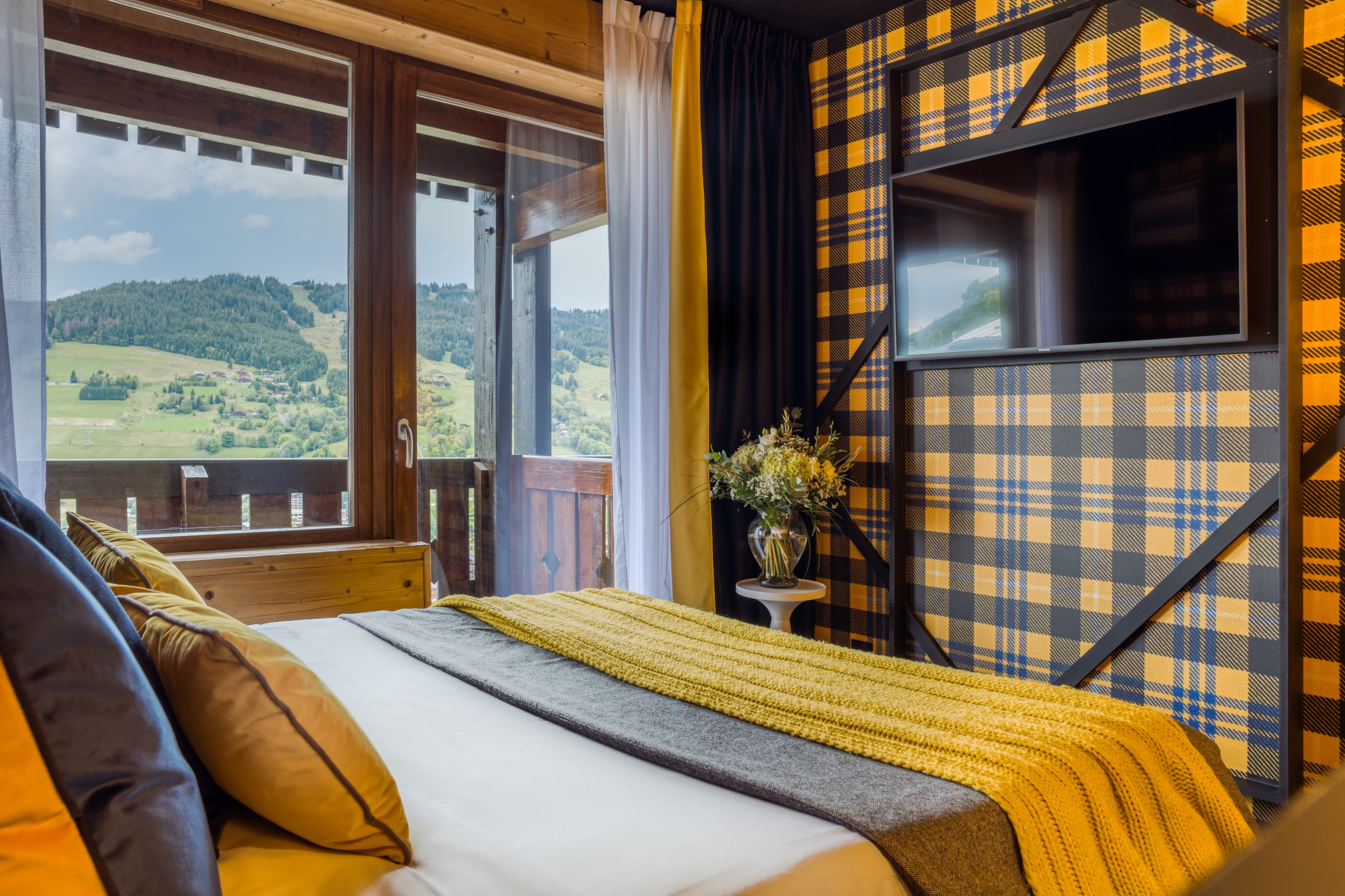 Chambre La Mamie Megève salon mamie megève hôtel