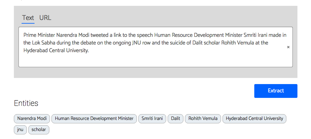 Named Entity Recognition Tool