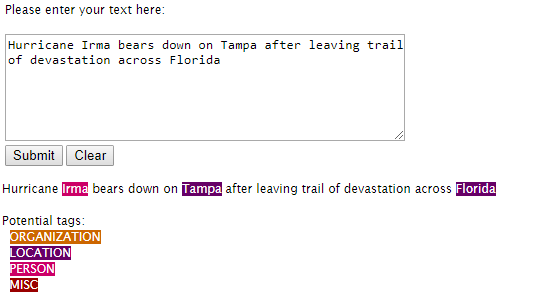 Named entity recognition standford