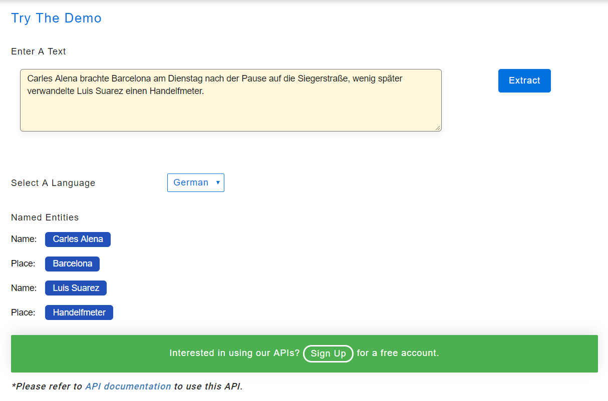 named entity recognition
