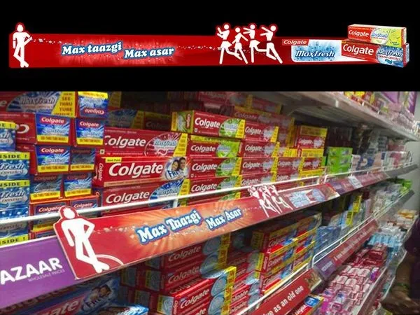 Colgate point of sale material POSM reasoning