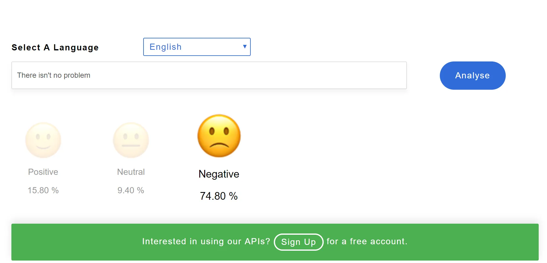 sentiment analysis