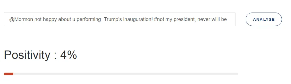 Negative sentiments