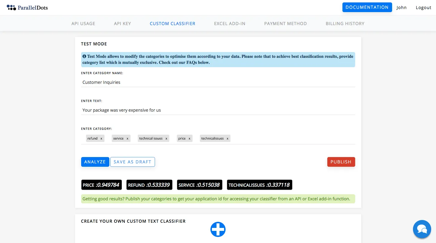 User Dashboard