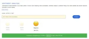 sentiment analysis