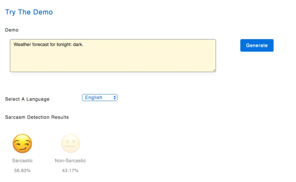 sarcasm detection