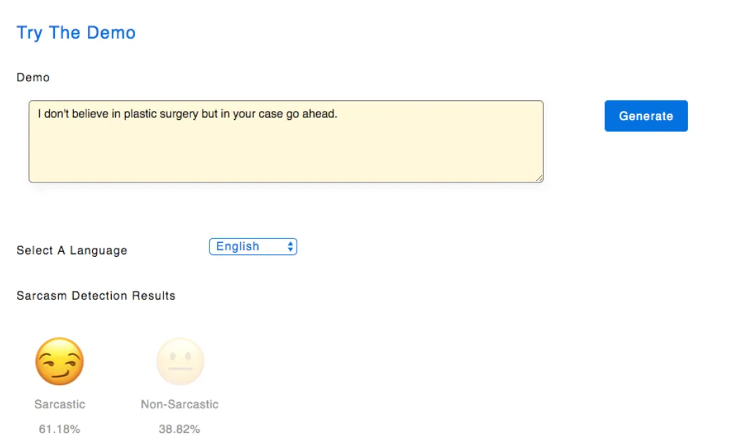 sarcasm detection