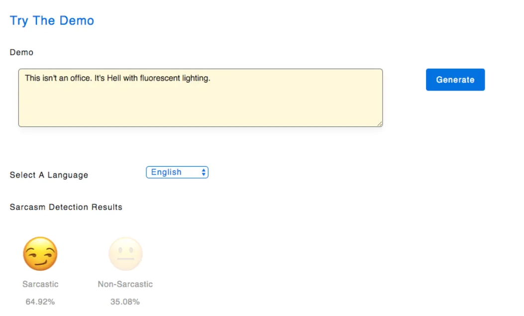 sarcasm detection
