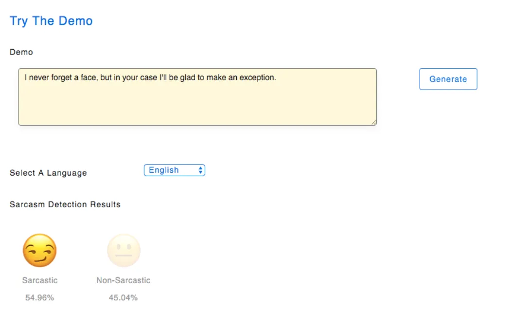 sarcasm detection