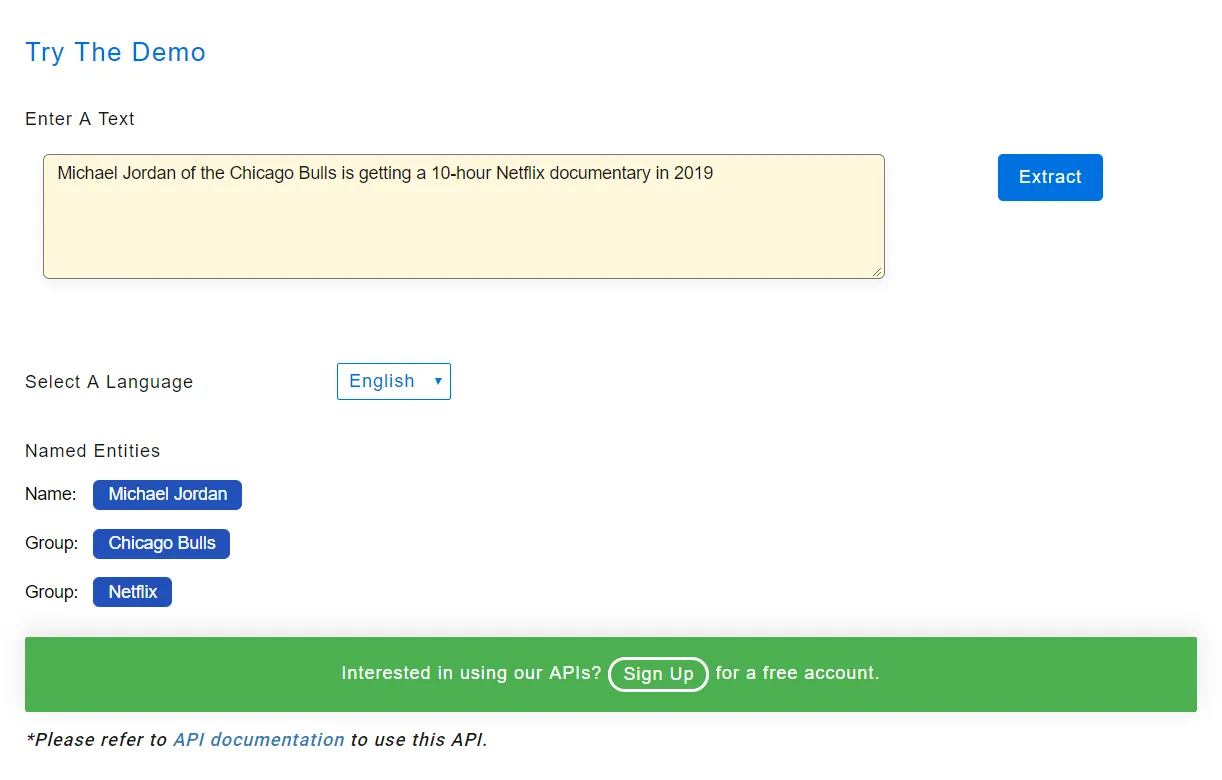 named entity recognition