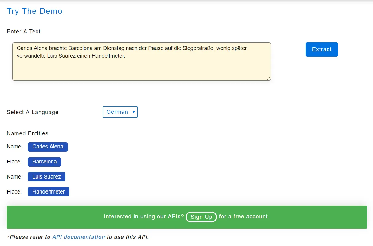 named entity recognition
