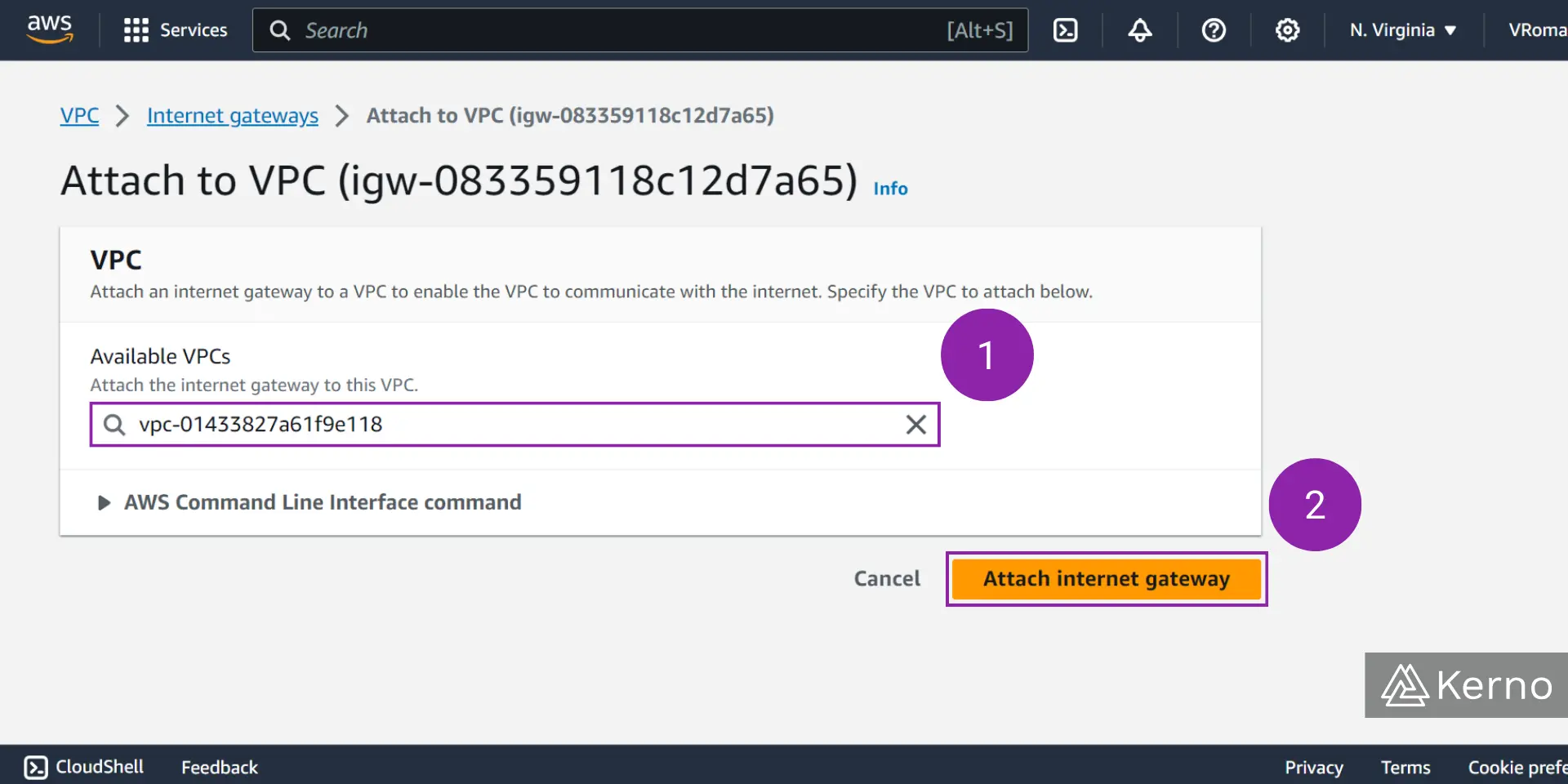 Figure 5.1 - VPC - Virtual Private Cloud | Attaching Internet Gateway to VPC on AWS