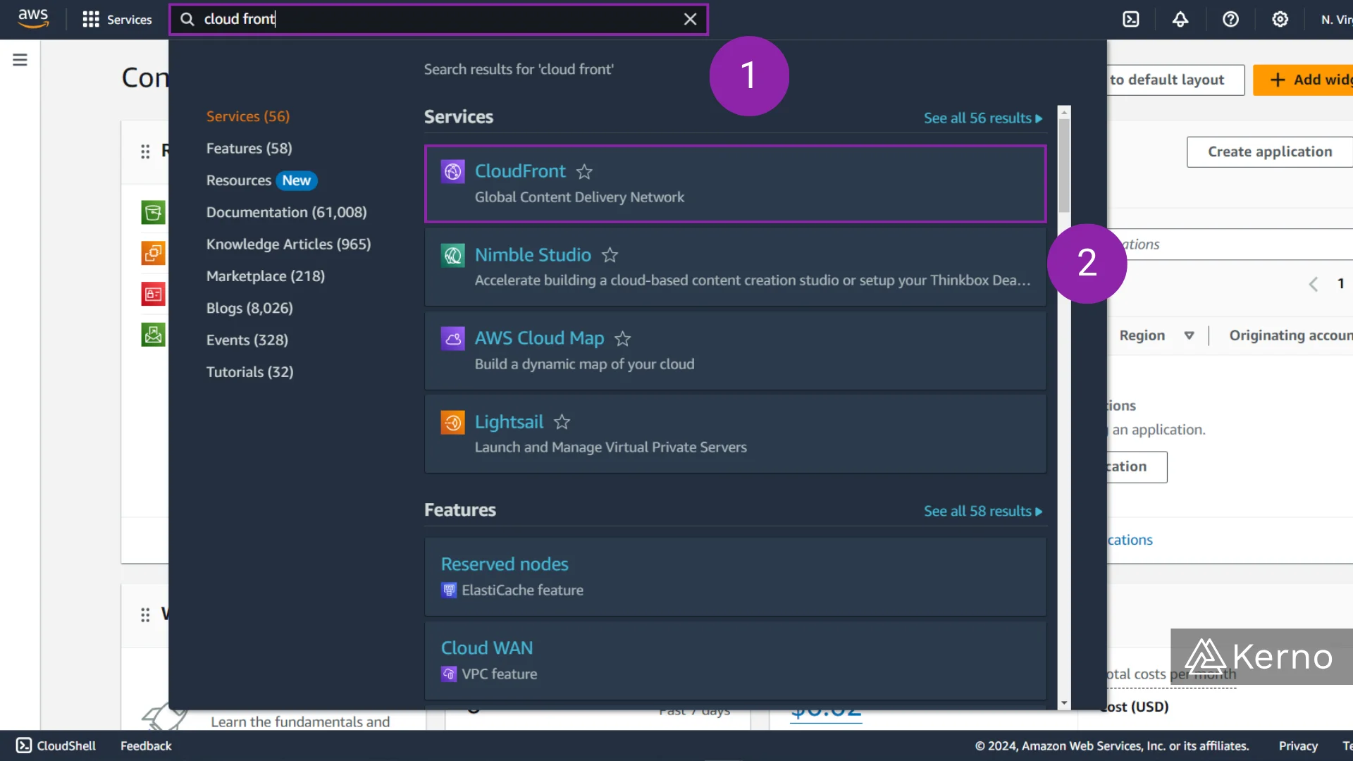 Figure 2 - AWS CloudFront | Getting Into the CloudFront Dashboard for AWS