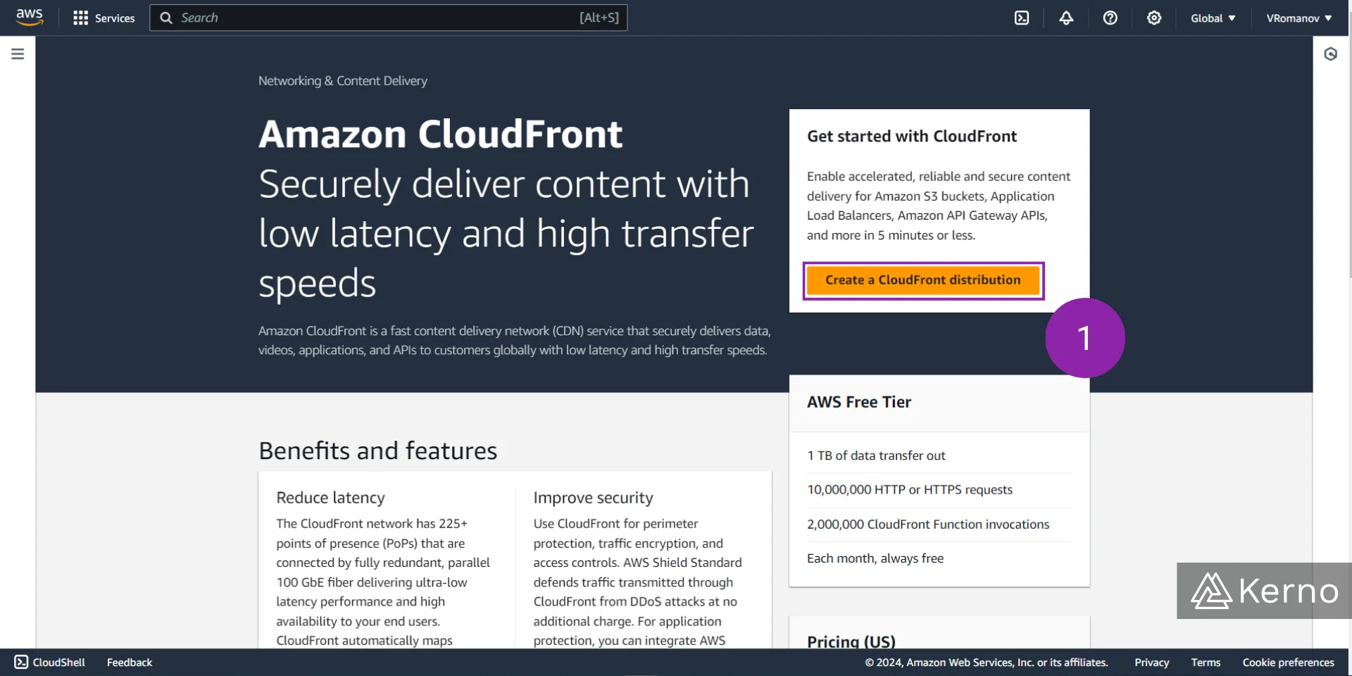 Figure 3 - AWS CloudFront | Creating a New CloudFront Distribution