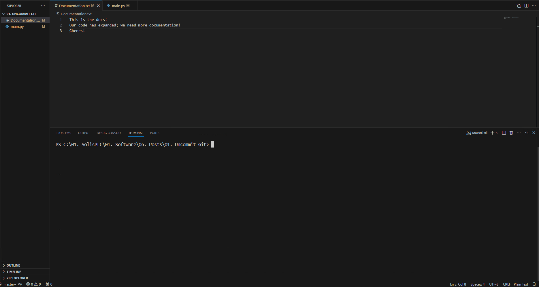 Figure 3 - Uncommit in Git | Undo the Commit, but Keep All the Changes As Is