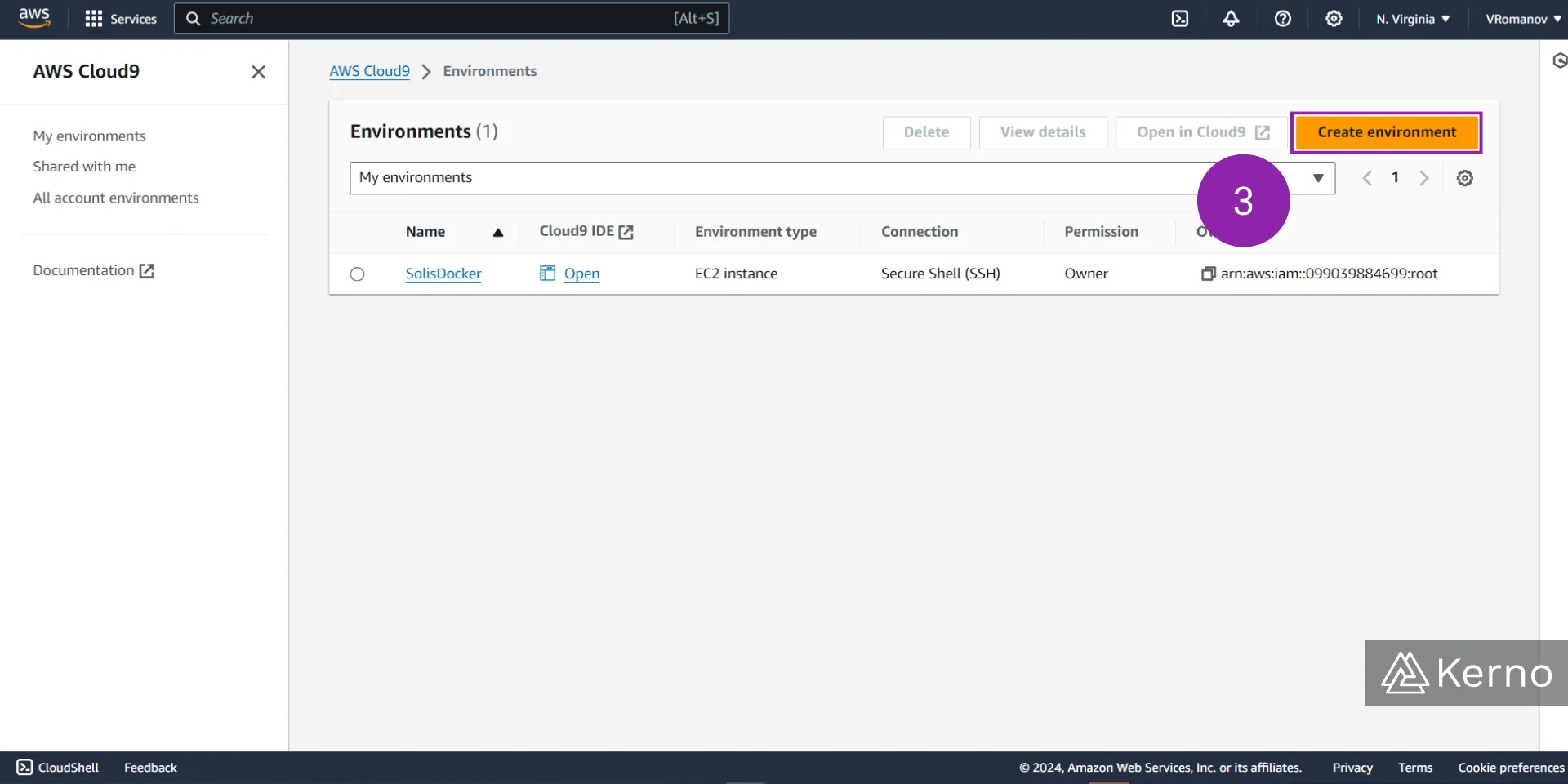 Figure 2 - AWS Copilot | Navigate to the Cloud9 Console & Create Environment