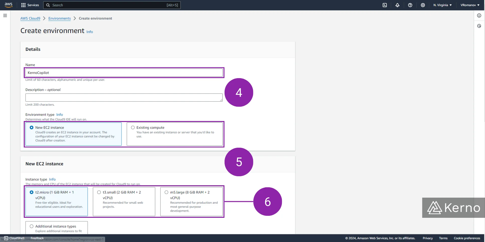 Figure 3 - AWS Copilot | New EC2 instance