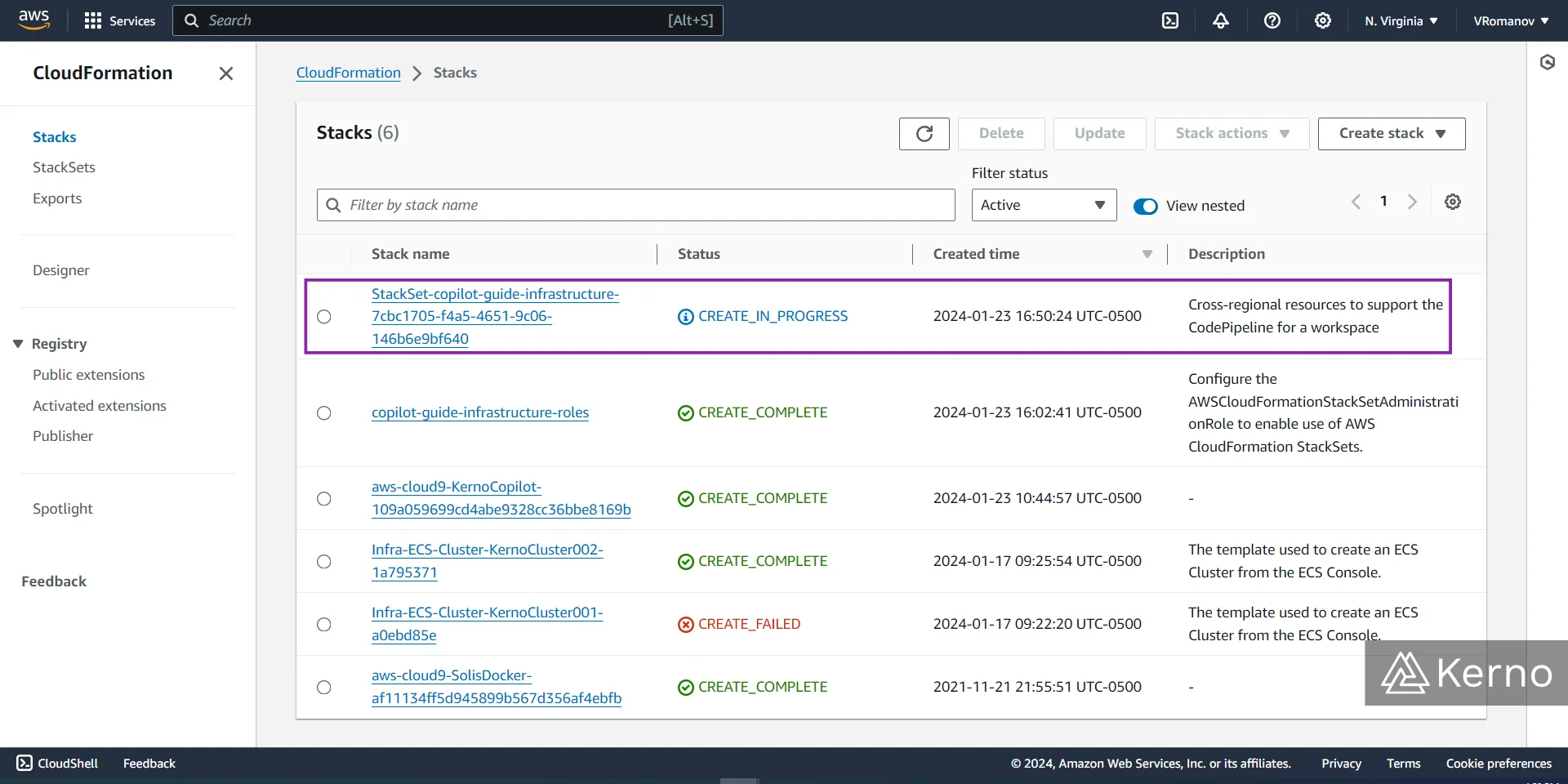 Figure 10 - AWS Copilot | Copilot Environment Deployment