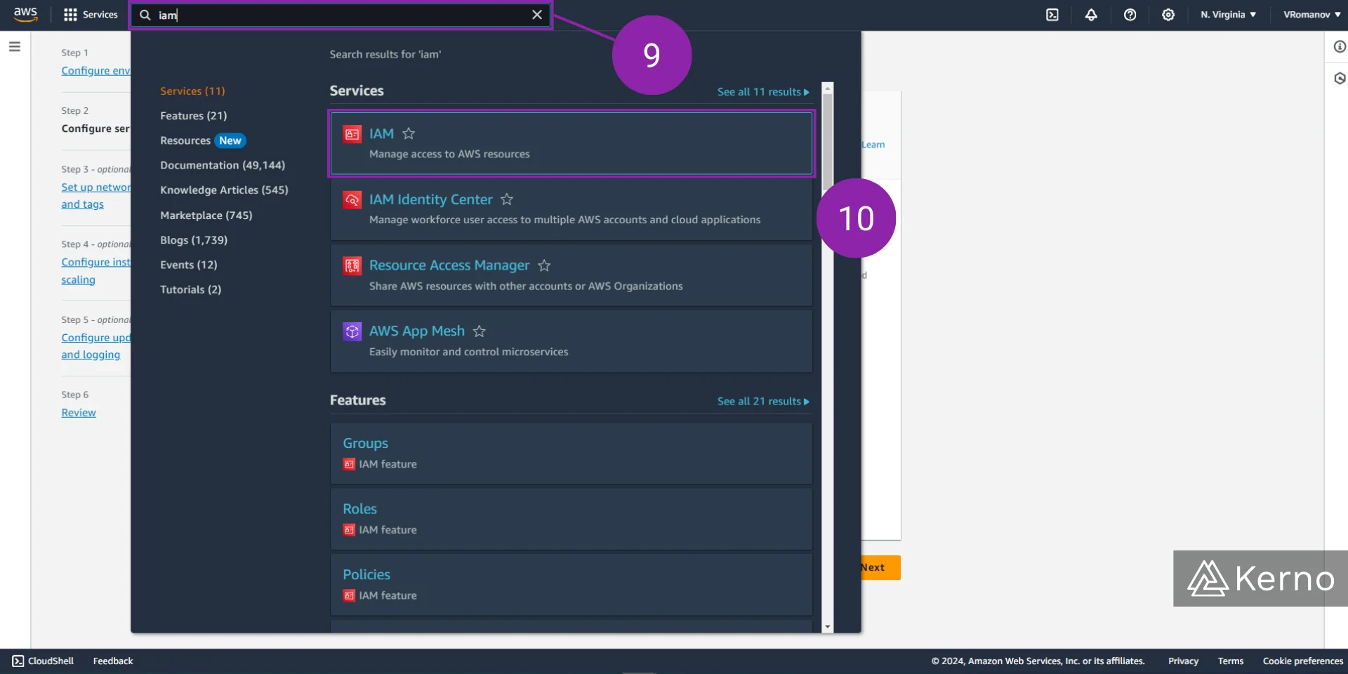 Figure 6 - AWS Elastic Beanstalk | Accessing the AWS IAM Role Creation Console