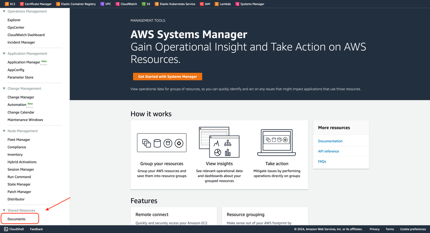 Figure 22 - Jira Automation AWS SSM | AWS Systems Manager - Documents