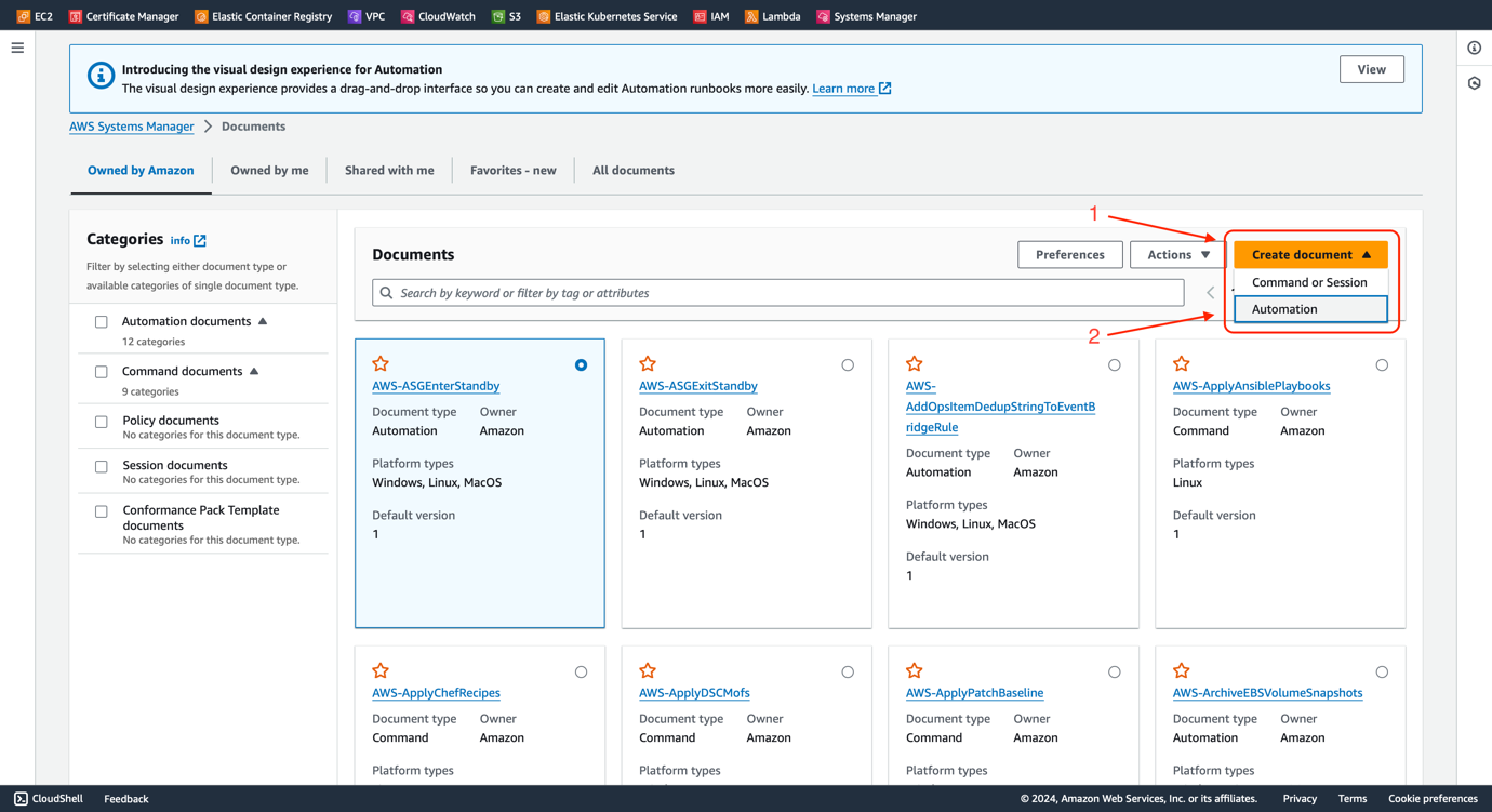 Figure 23 - Jira Automation AWS SSM | AWS Systems Manager - Automation