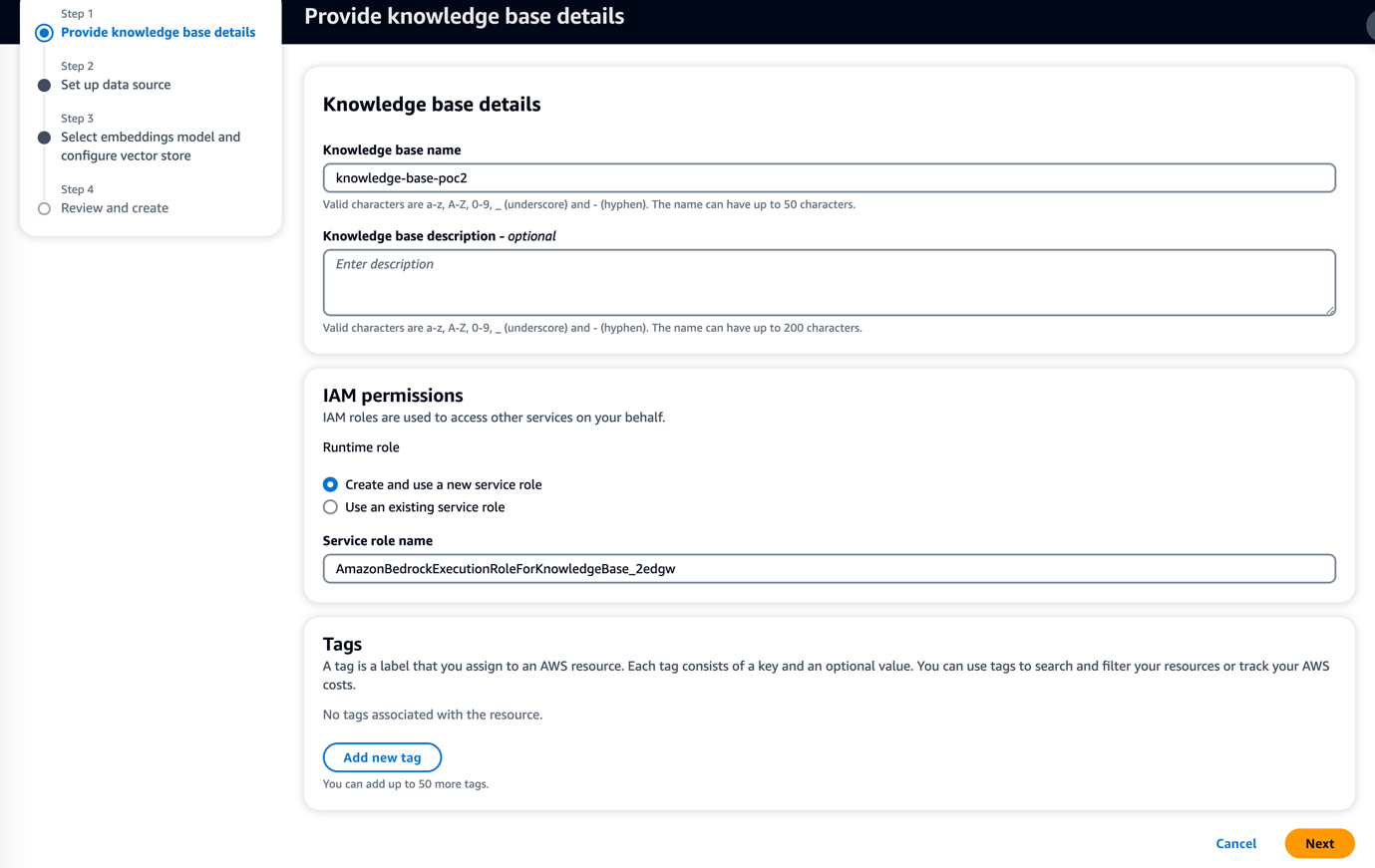 Figure 1.2 - Providing Knowledge Base details