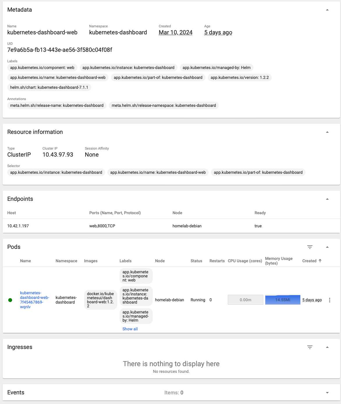 Figure 18 Service Overview | Service detailed overview.