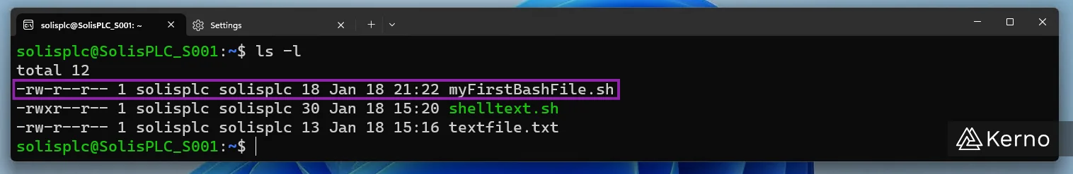 Figure 4 - Bash Scripting | Linux File Permissions & Execution Via Bash