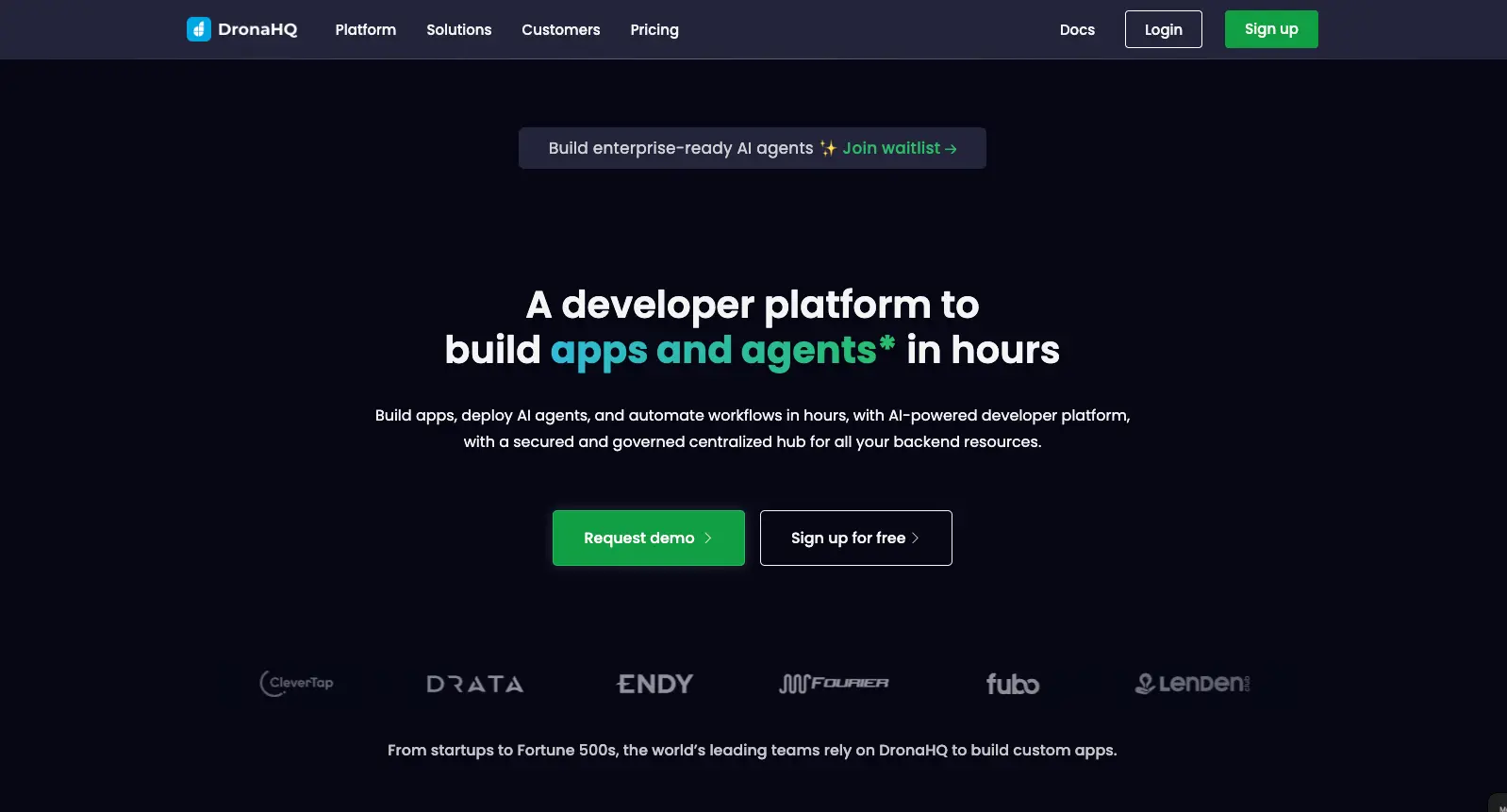 DroneHQ No-Code Internal App