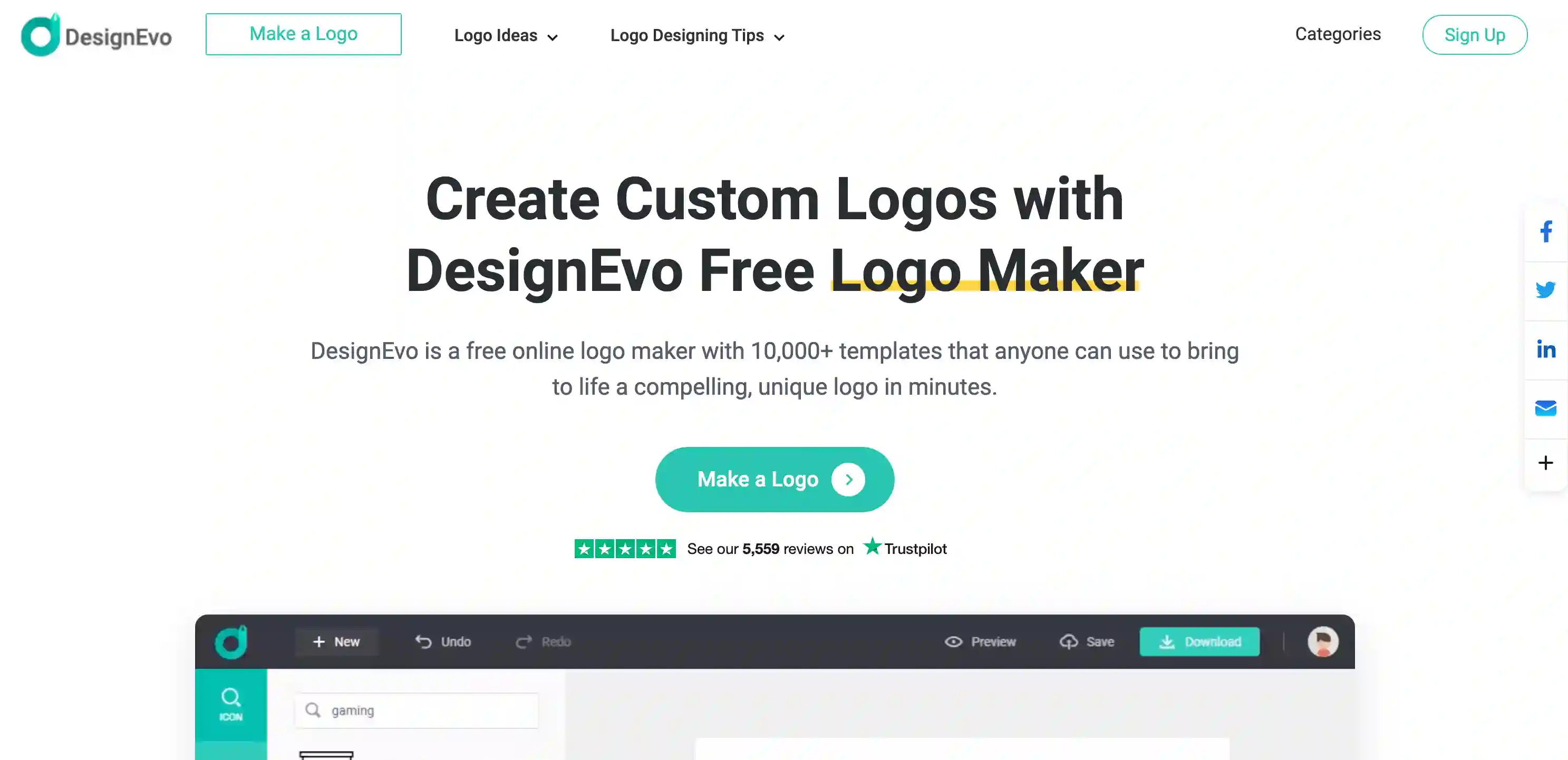 DesignEvo: AI Logo Generators