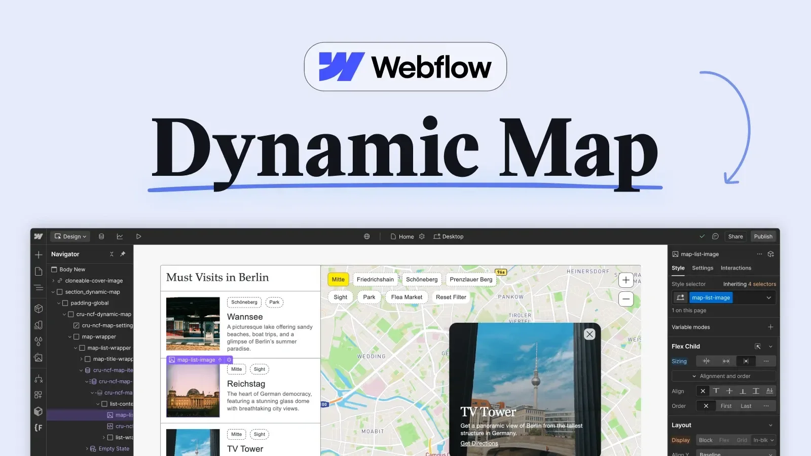 illustration image for the no-code tool Dynamic Map